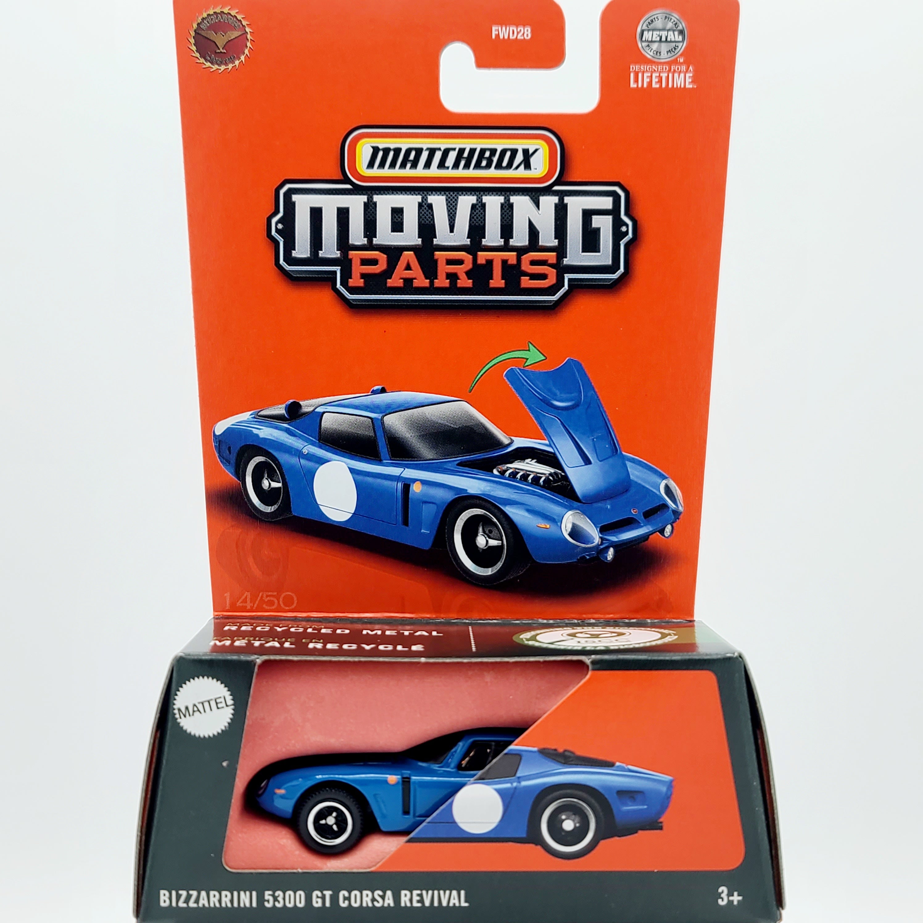 Matchbox Bizzarrini 5300 GT Corsa Revival (2025 Moving Parts Mix 4)